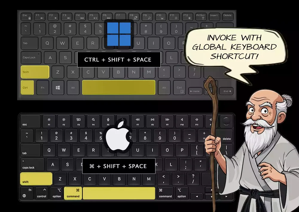 Keyboard driven