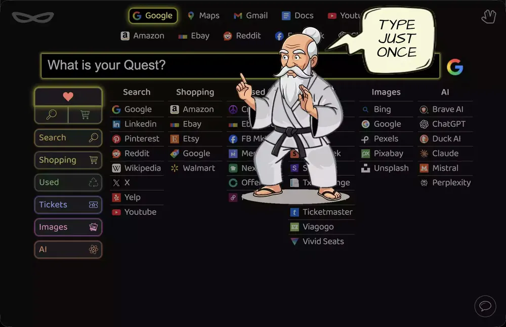 Type just once