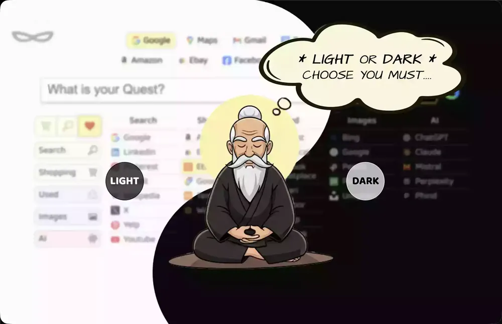 Light or dark theme
